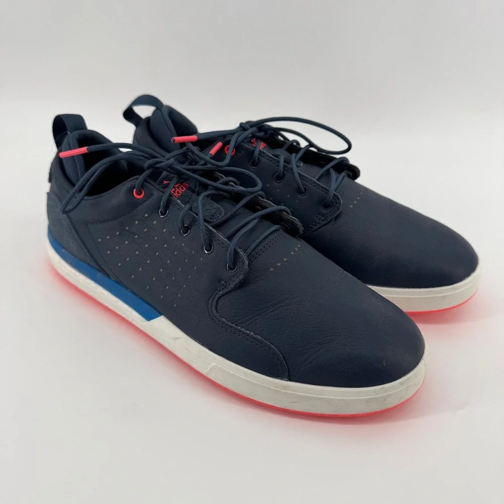 Adidas Golf Shoes Mens 9 Navy Blue Adicross Retro Spikeless GV9669 Boost Casual